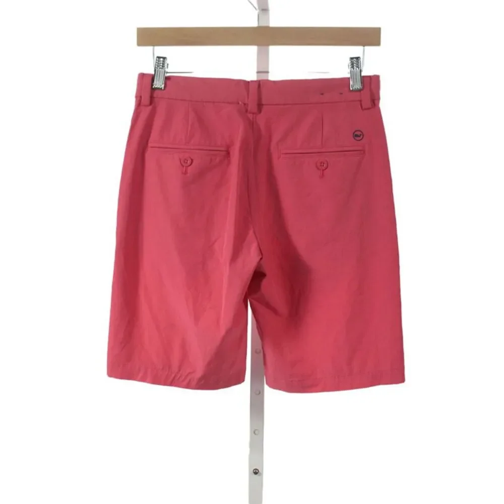 Vineyard Vines Boys Button Closure Chino Shorts Red Size 16